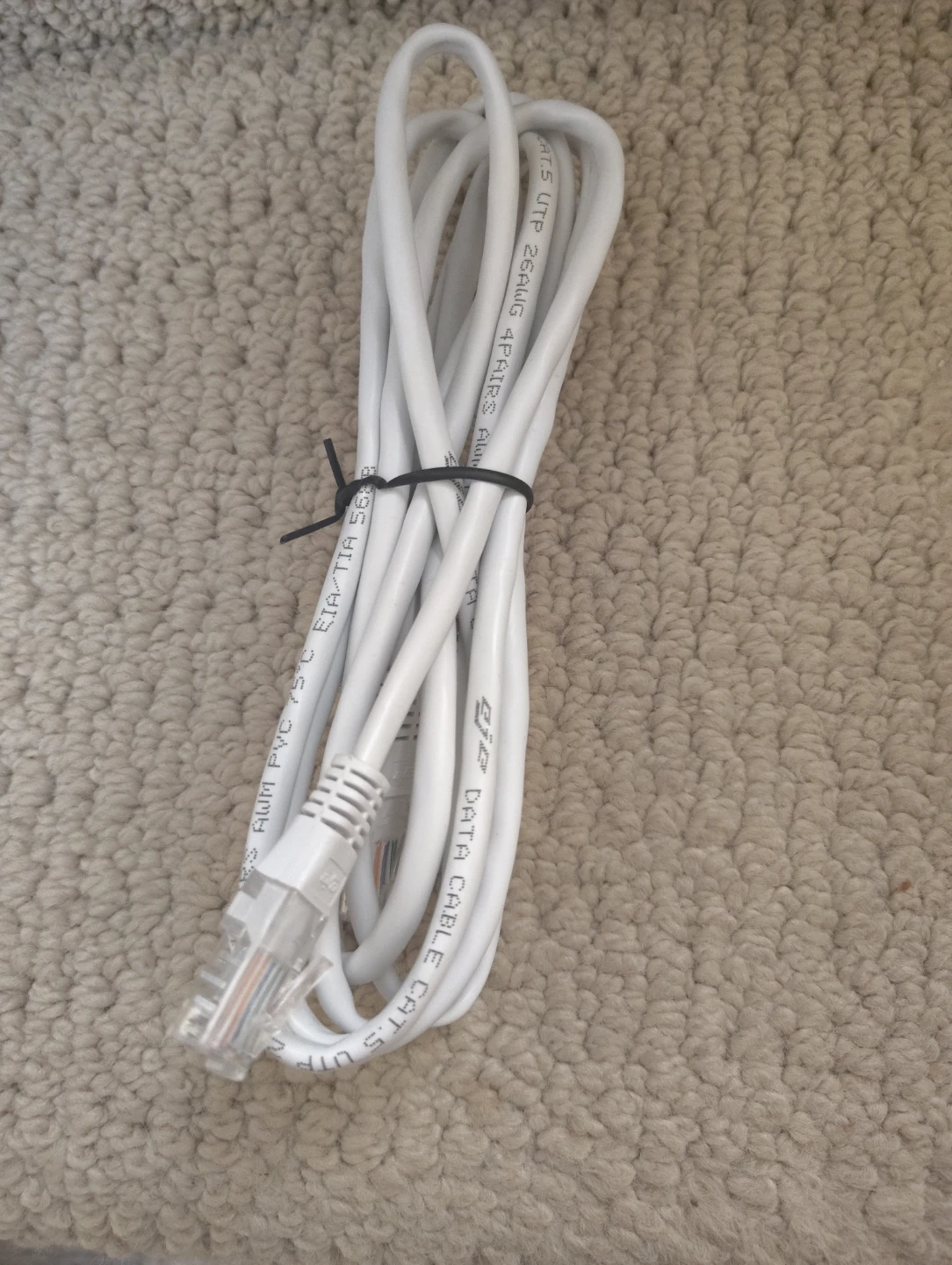 White CAT.5e UTP Ethernet Data Cable