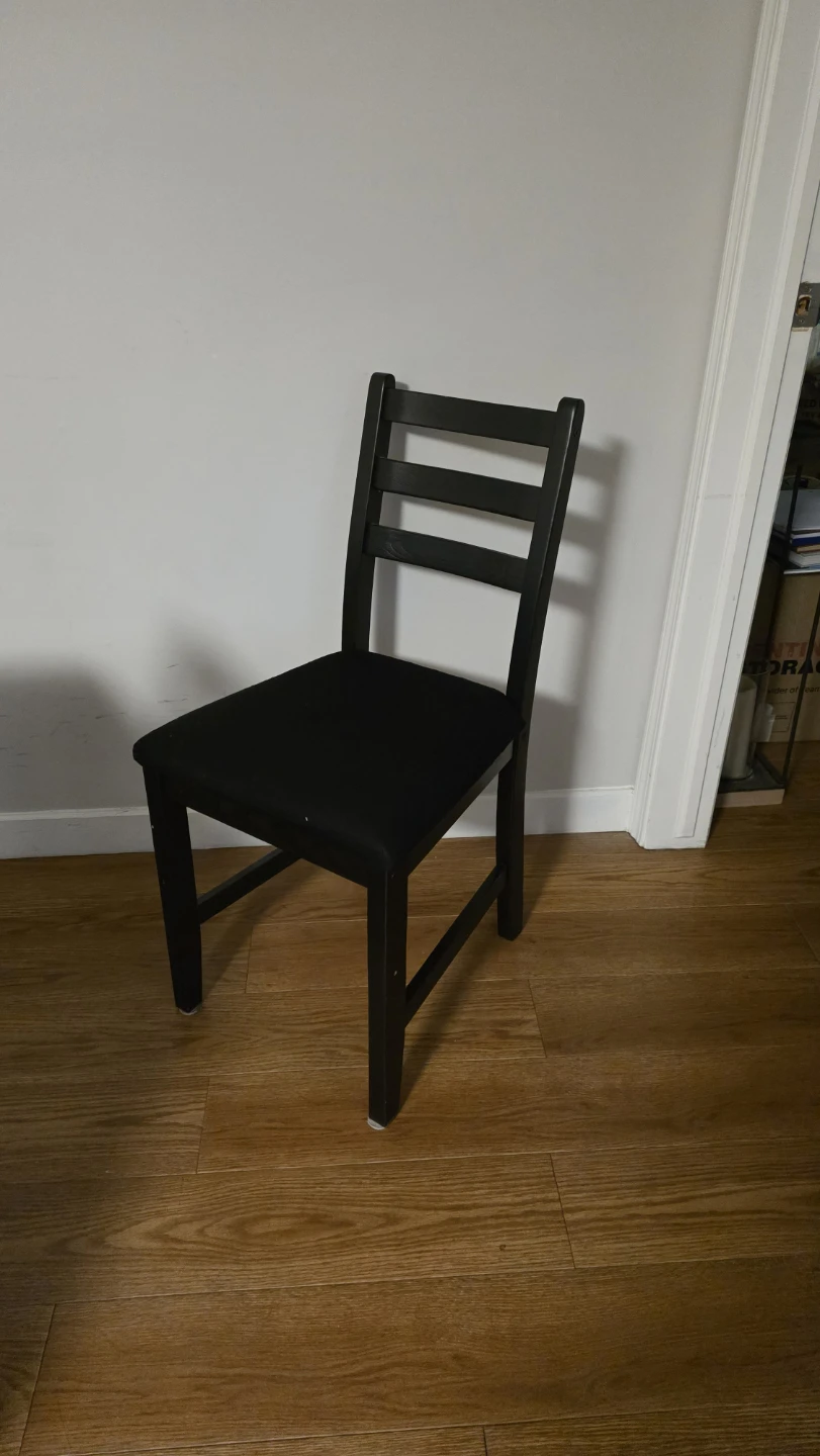Black Dining Table and Four Chairs - photo 4