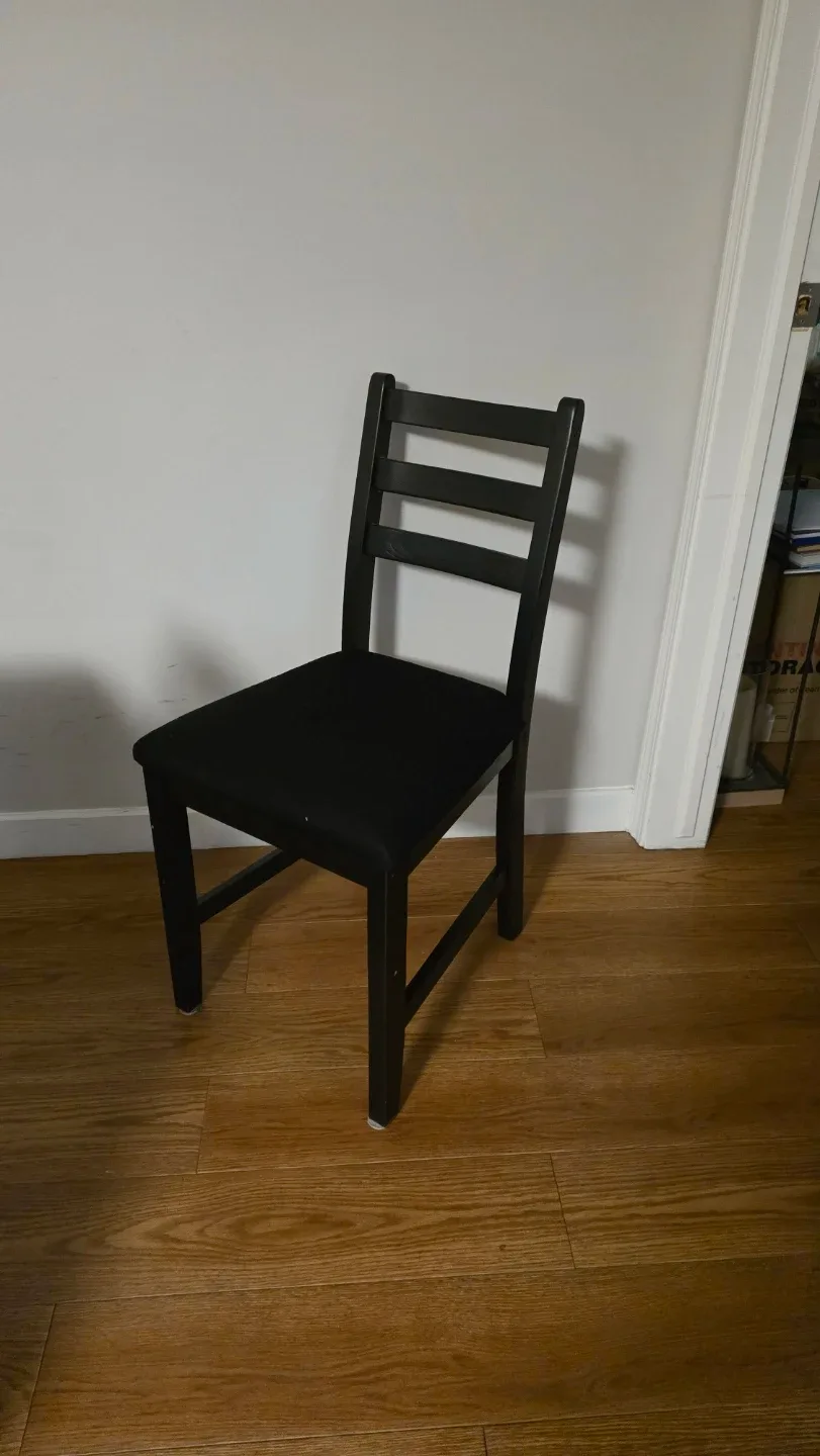 Black Dining Table and Four Chairs - photo 4