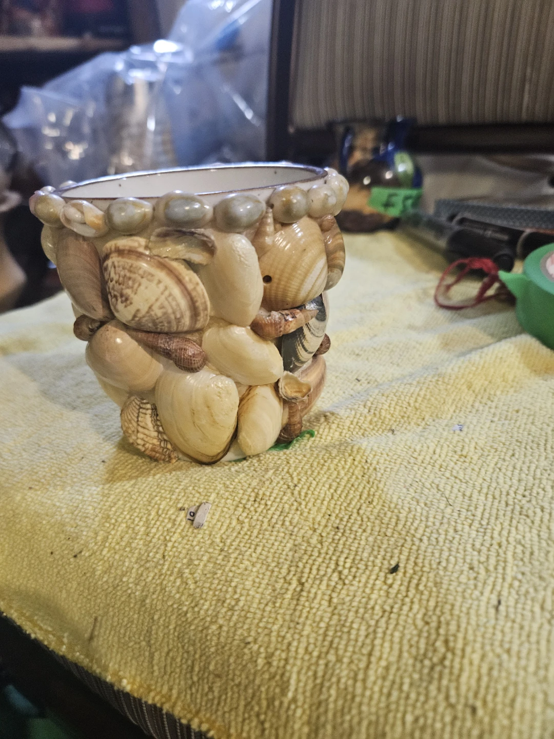 Decorative Shell-Covered Pot - photo 2