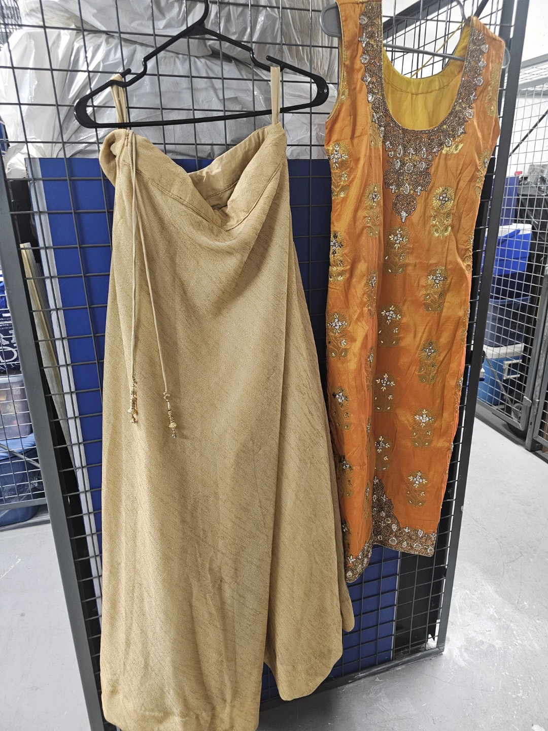 Orange and Gold Traditional Indian Ensemble - photo 4