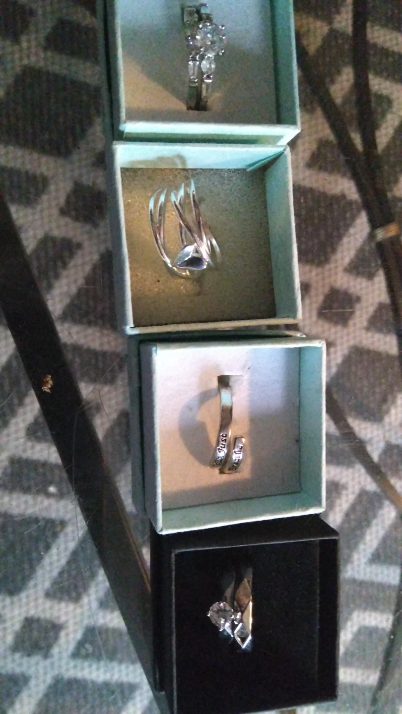 Bundle of 4 Rings( Sterling Silver)