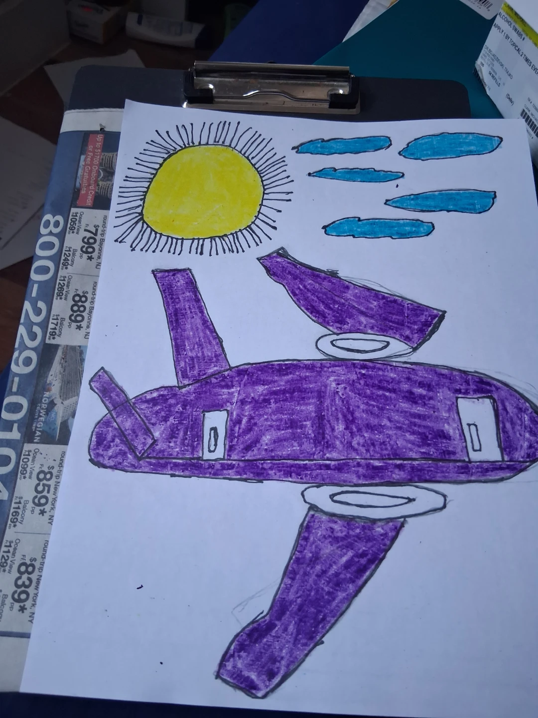 Paper Airplane Drawing