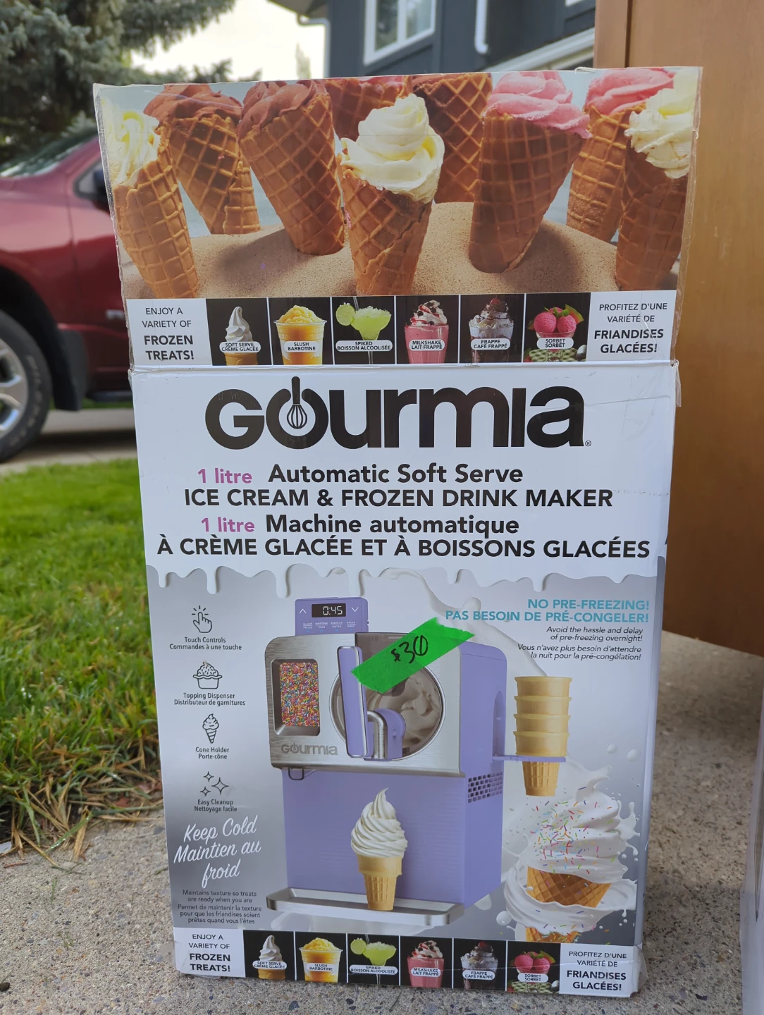 Gourmia 1L Automatic Soft Serve Ice Cream Maker