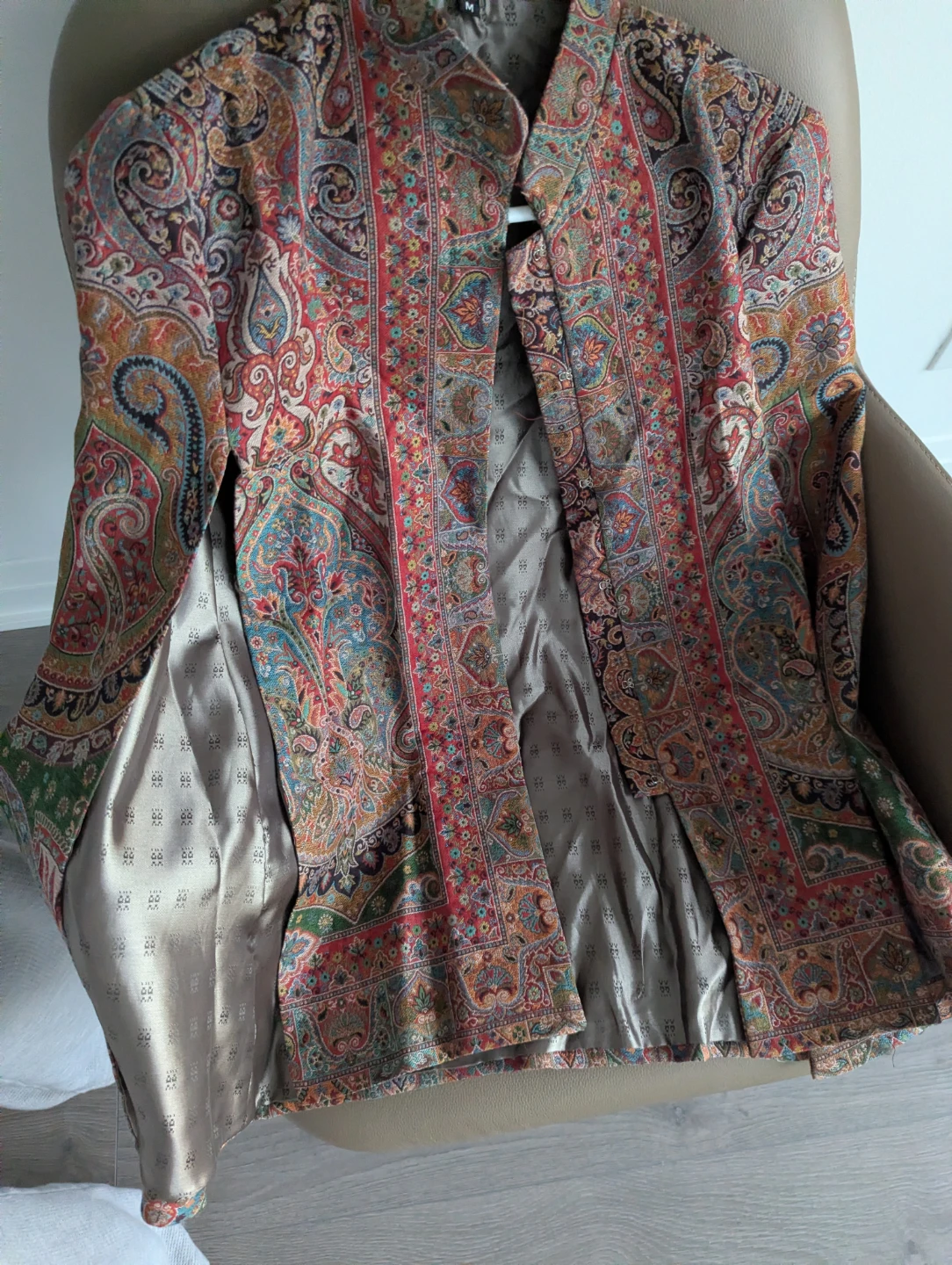 Paisley Print Cape Jacket - photo 2
