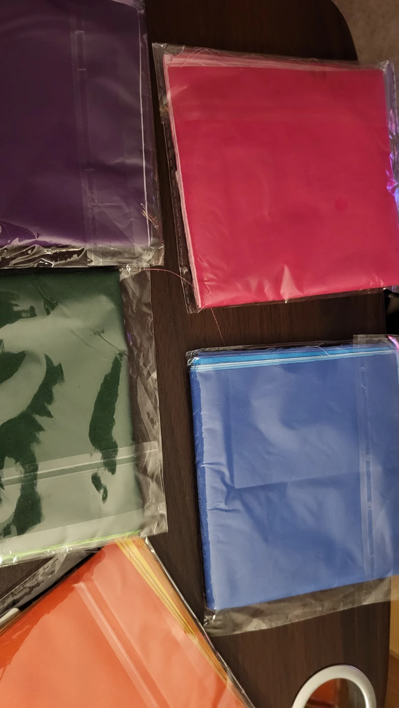 Set of 5 Multi-coloured Fabric Squares