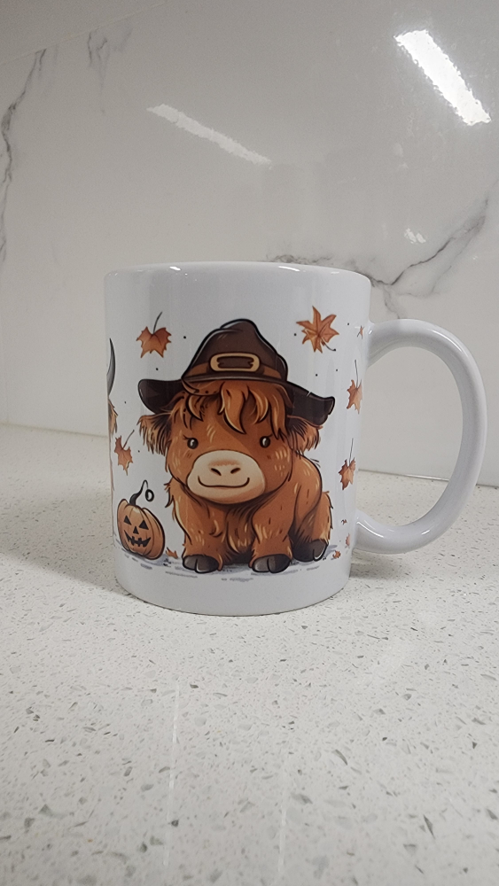 Halloween Highland Cow Mug and Coaster Set - photo 4