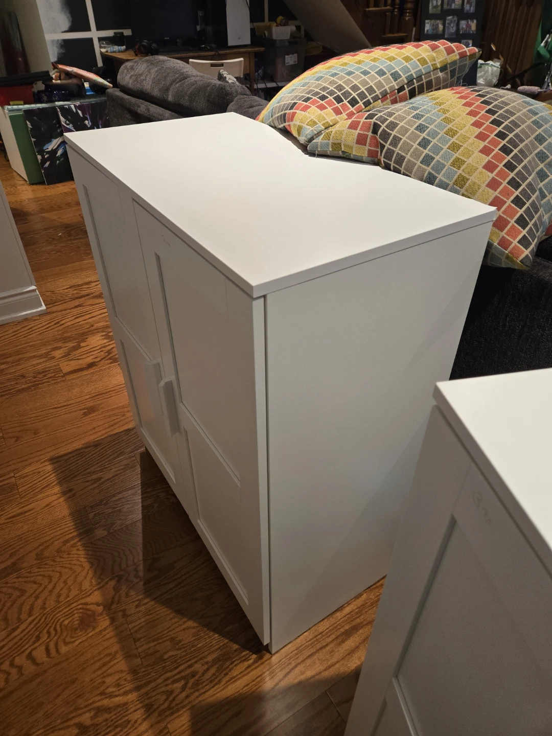 2 White Storage Cabinet with Doors - photo 3