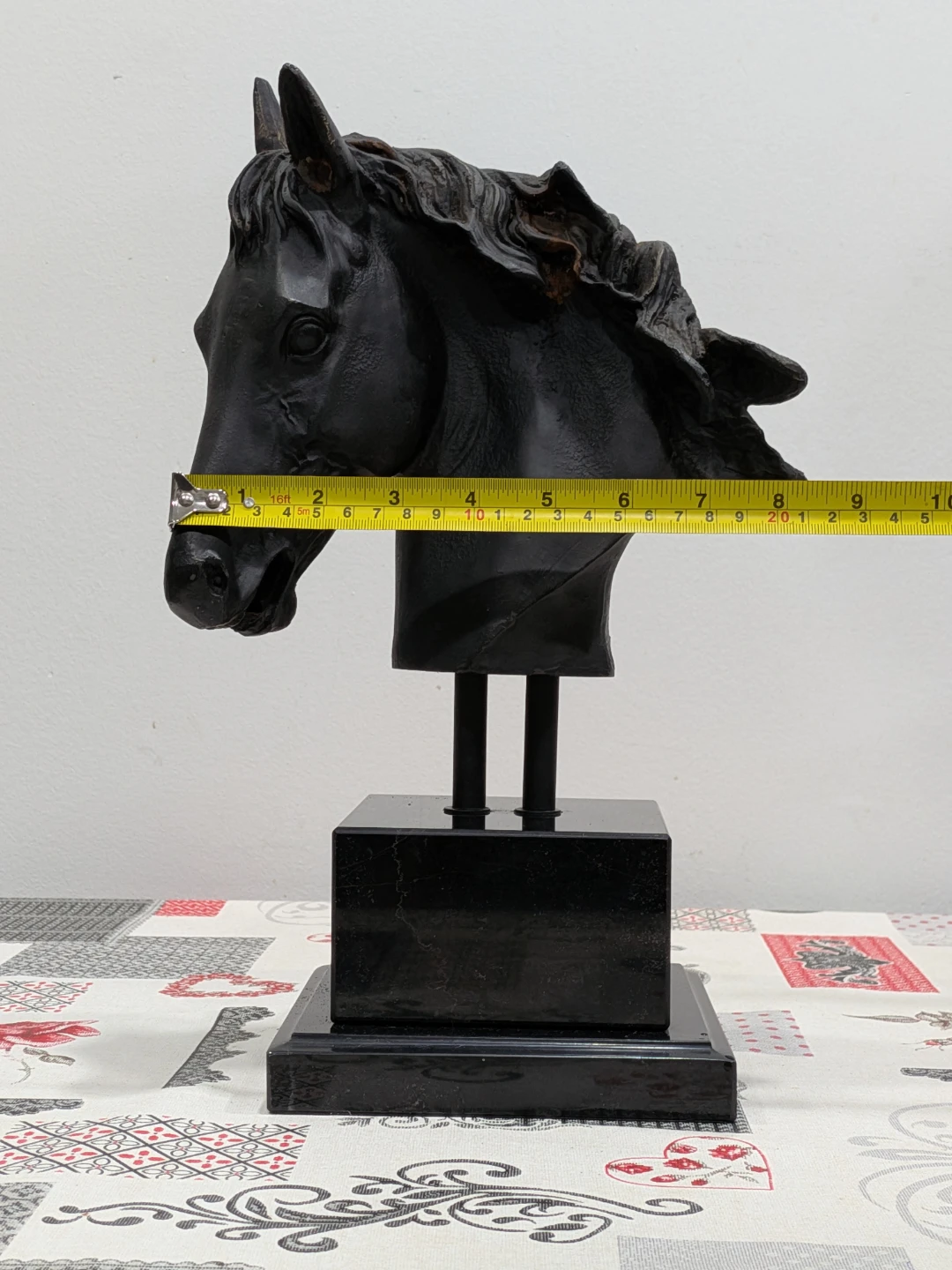 Heavy Metal Horse Head Sculpture - photo 4