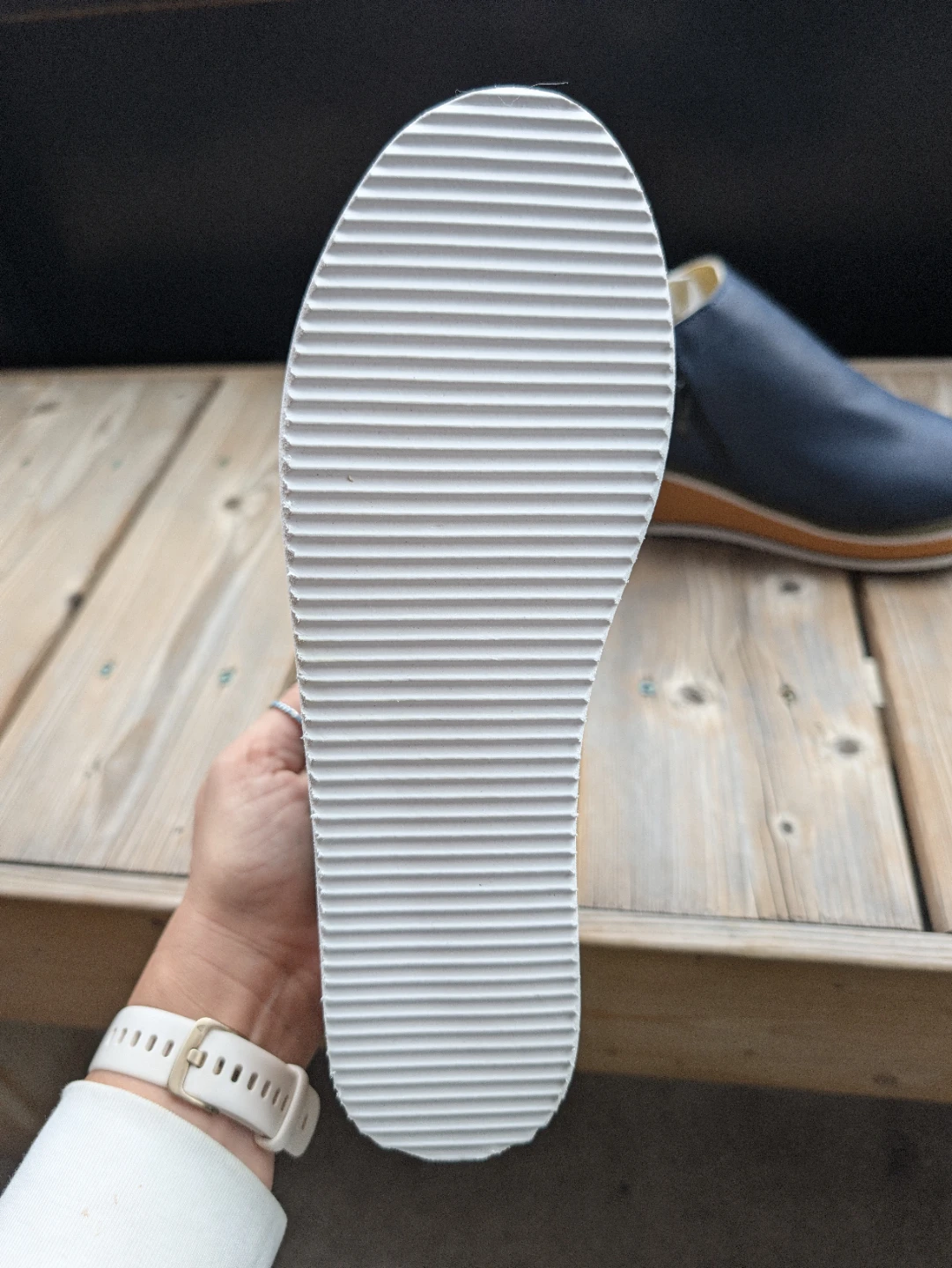 Navy Blue Wedge Ankle Boots - Veloura Vancouver - photo 2