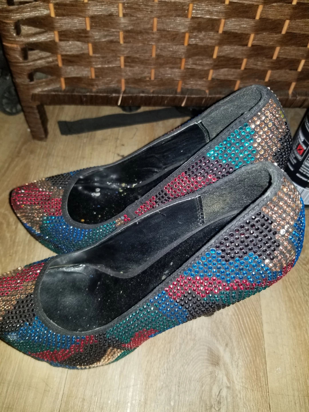 Breckelle's Multi-coloured Rhinestone Heels