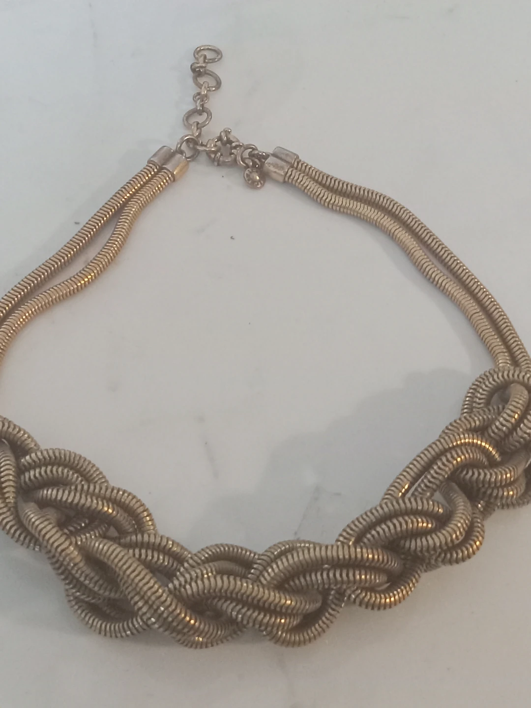 J.Crew Gold Tone Braided Chain Necklace - photo 5