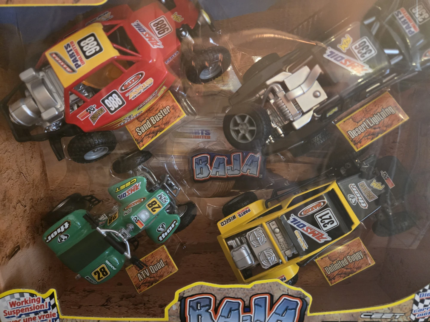 Sealed inside box Metal Racers Baja Monster Set Rare - photo 4