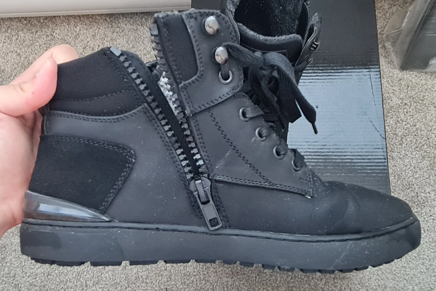 Steve Madden P-Alvin Waterproof Boots - Black Size 10 - photo 4