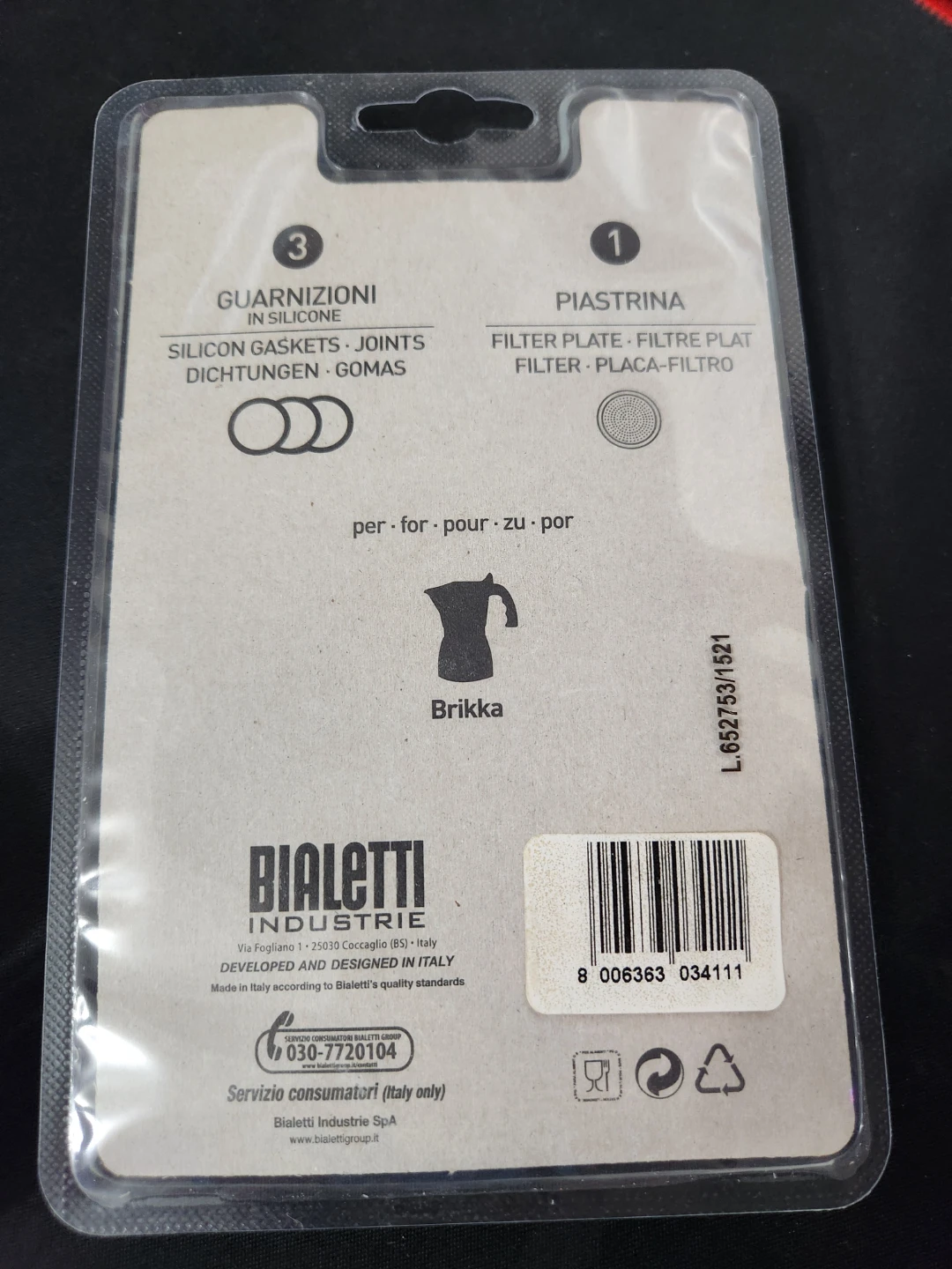 Bialetti Brikka 2 Cup Spare Parts Kit - photo 2