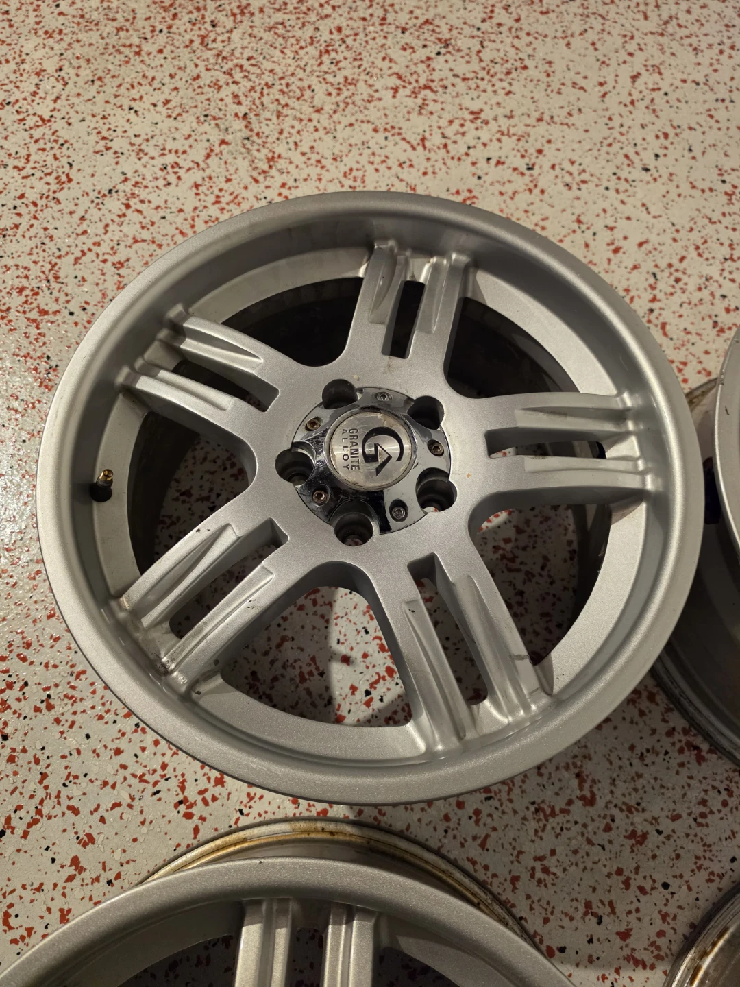17 inch granite alloy rims wheels 5x114.3 5x4.5 no tires - photo 4