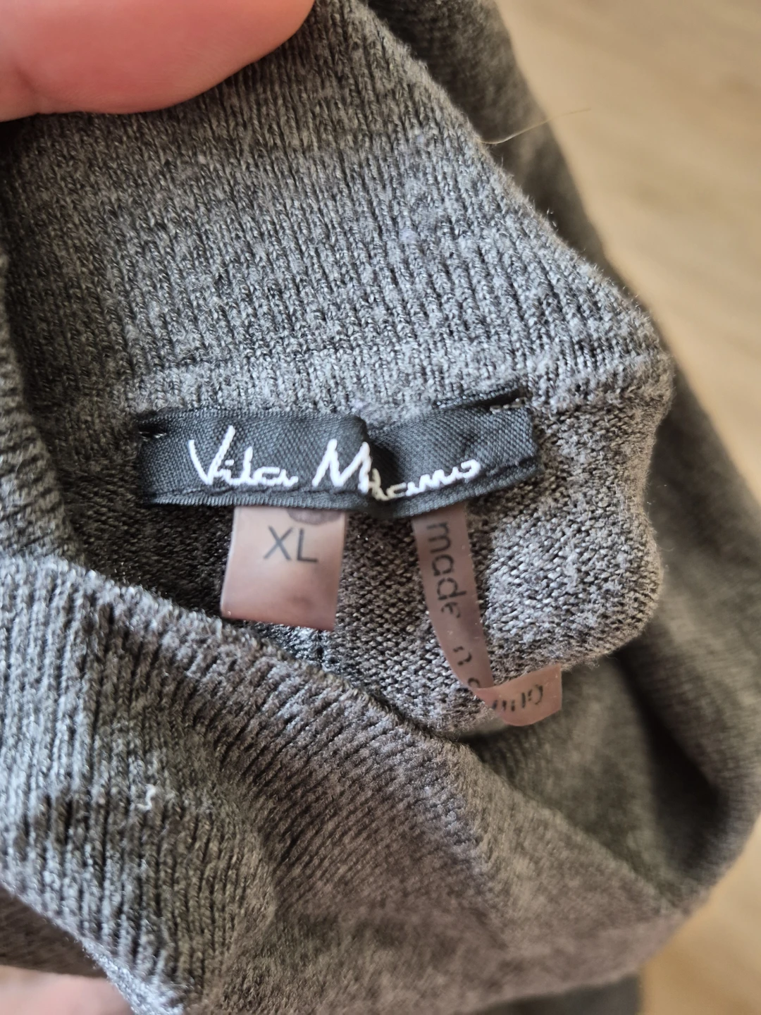 XL Vila Mumu grey turtleneck sweater - photo 2
