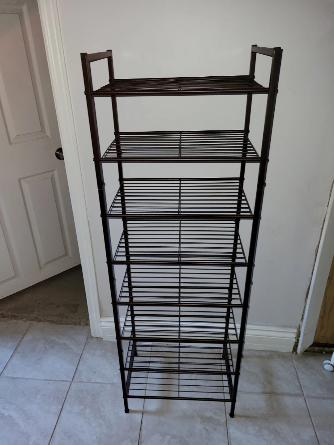Black Metal Storage Shelf