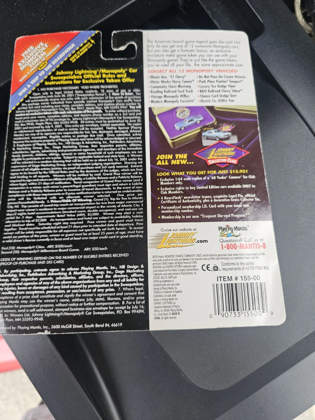 Johnny Lightning Monopoly Luxury Tax Dodge Viper - photo 2