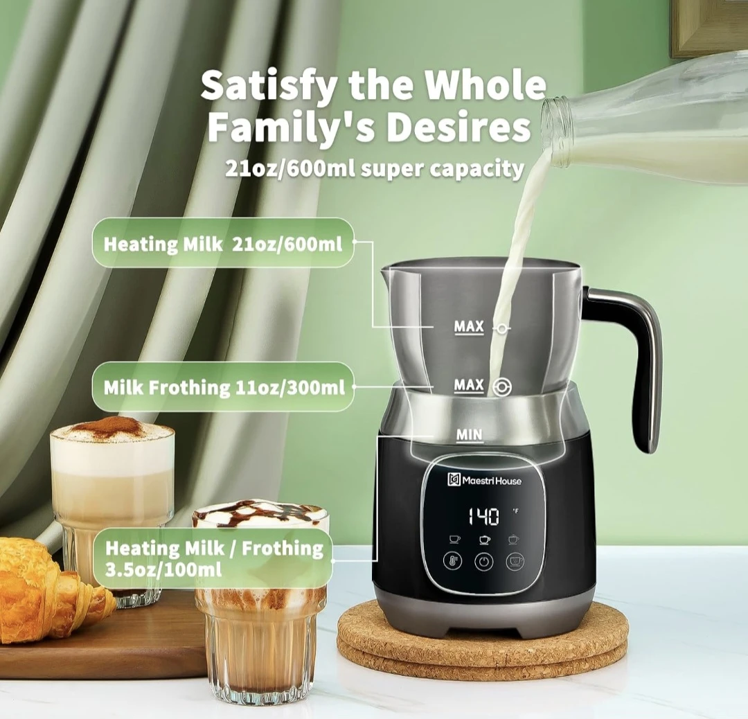 Electric Milk Frother and Steamer - photo 4