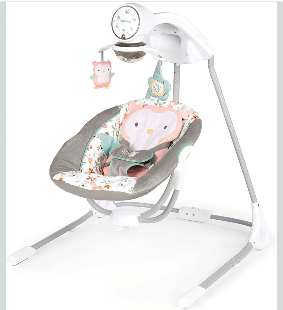 Ingenuity InLighten 5-Speed Baby Swing - Swivel Infant Seat