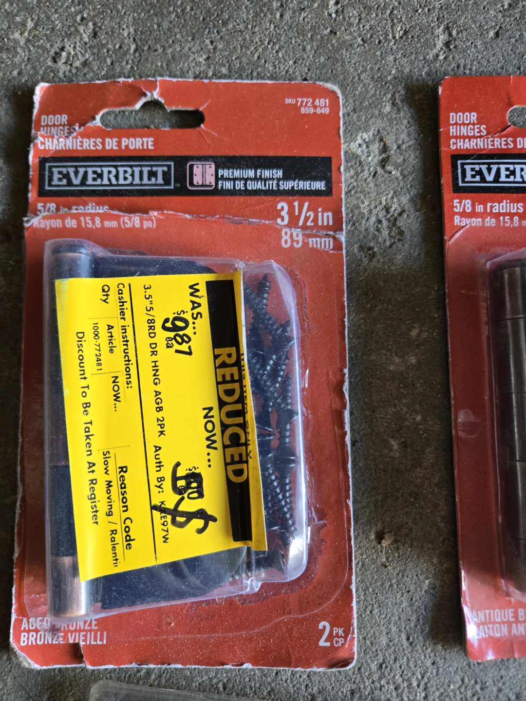 Everbilt 3 1/2" Radius Door Hinges - photo 3