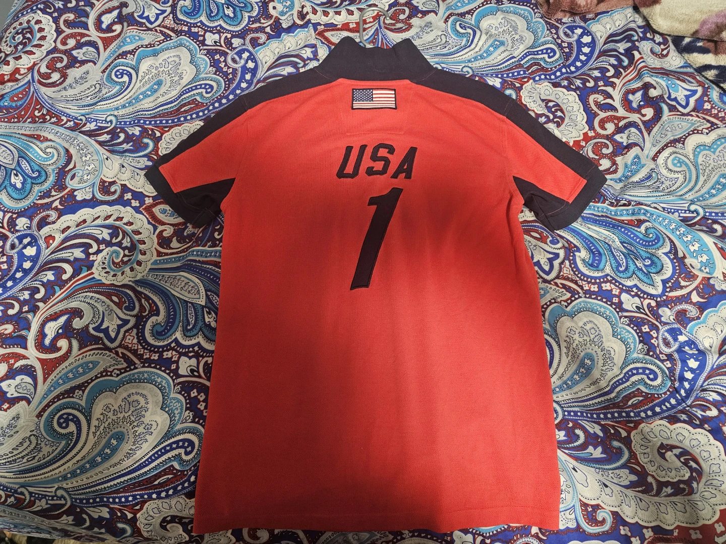Nautica Red Polo Shirt USA 1 - photo 3