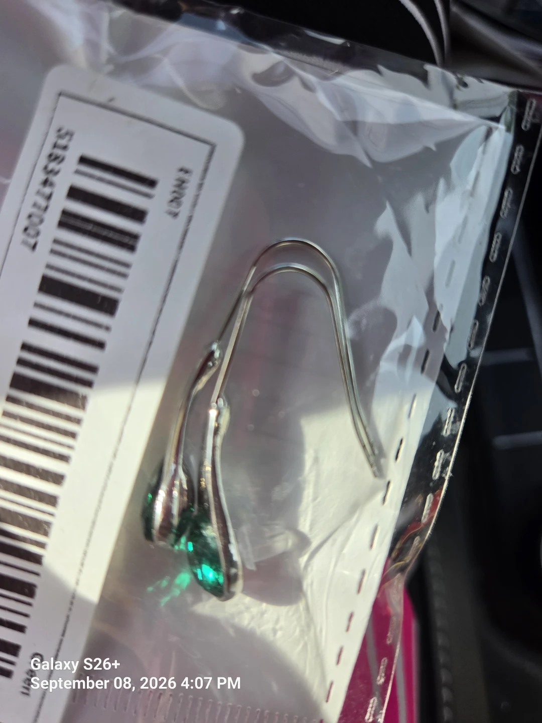 Green Teardrop Earrings