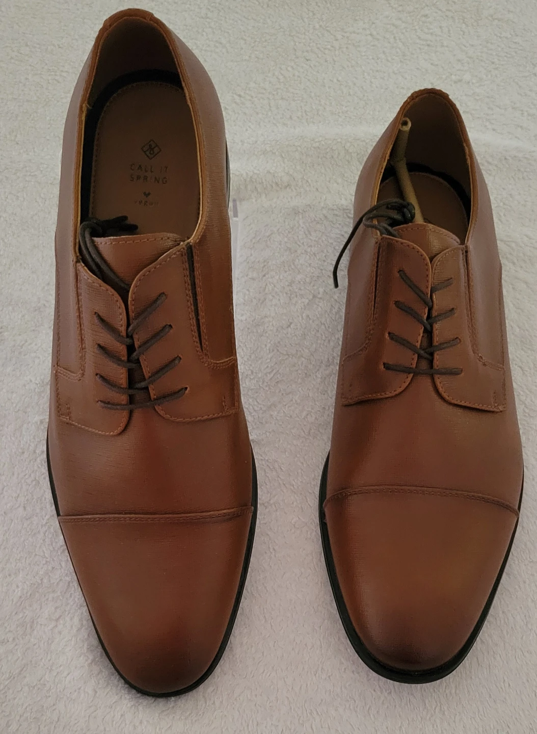 Call It Spring Tan Oxford Dress Shoes