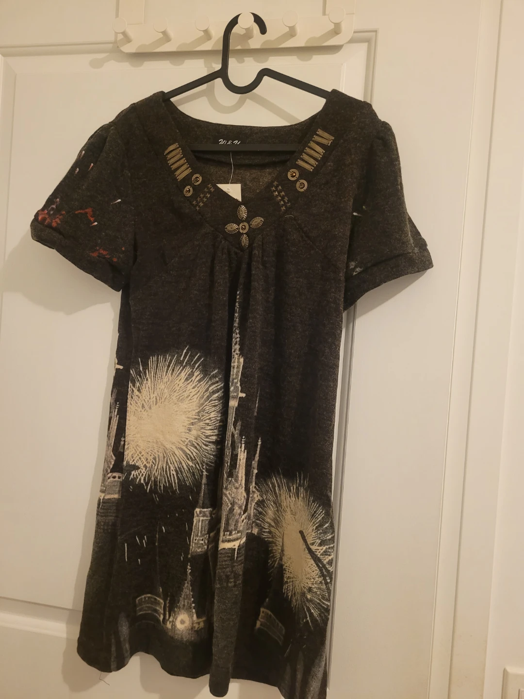 W&W Short Sleeve Graphic Dress