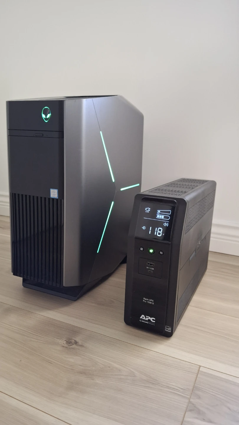 Alienware Aurora Desktop and APC Back-UPS