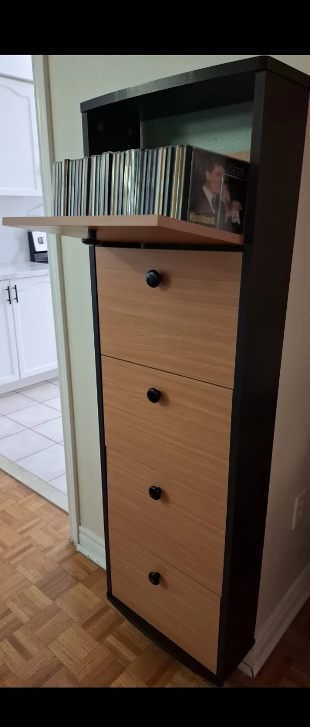 Tall CD Storage Cabinet
