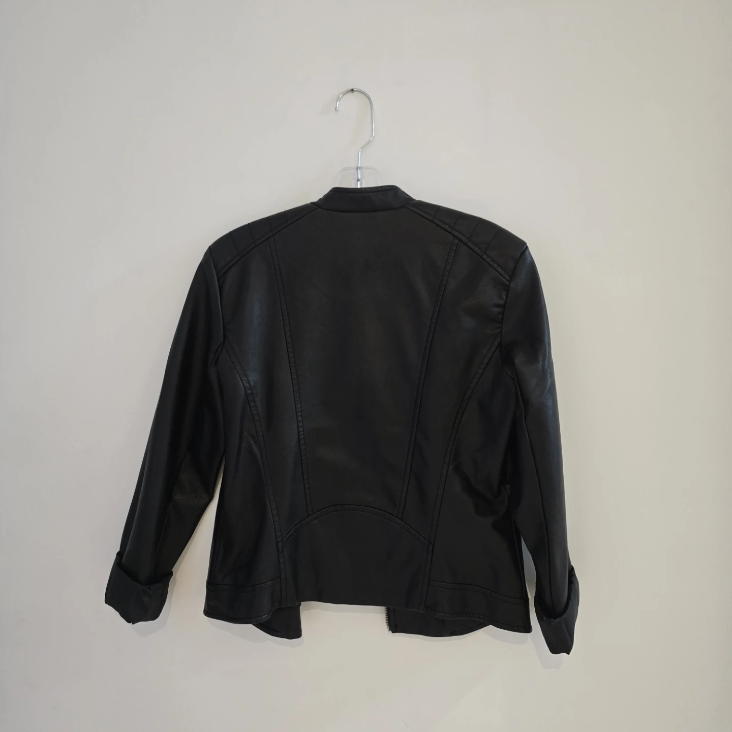 Reitmans Black Faux Leather Jacket - photo 2