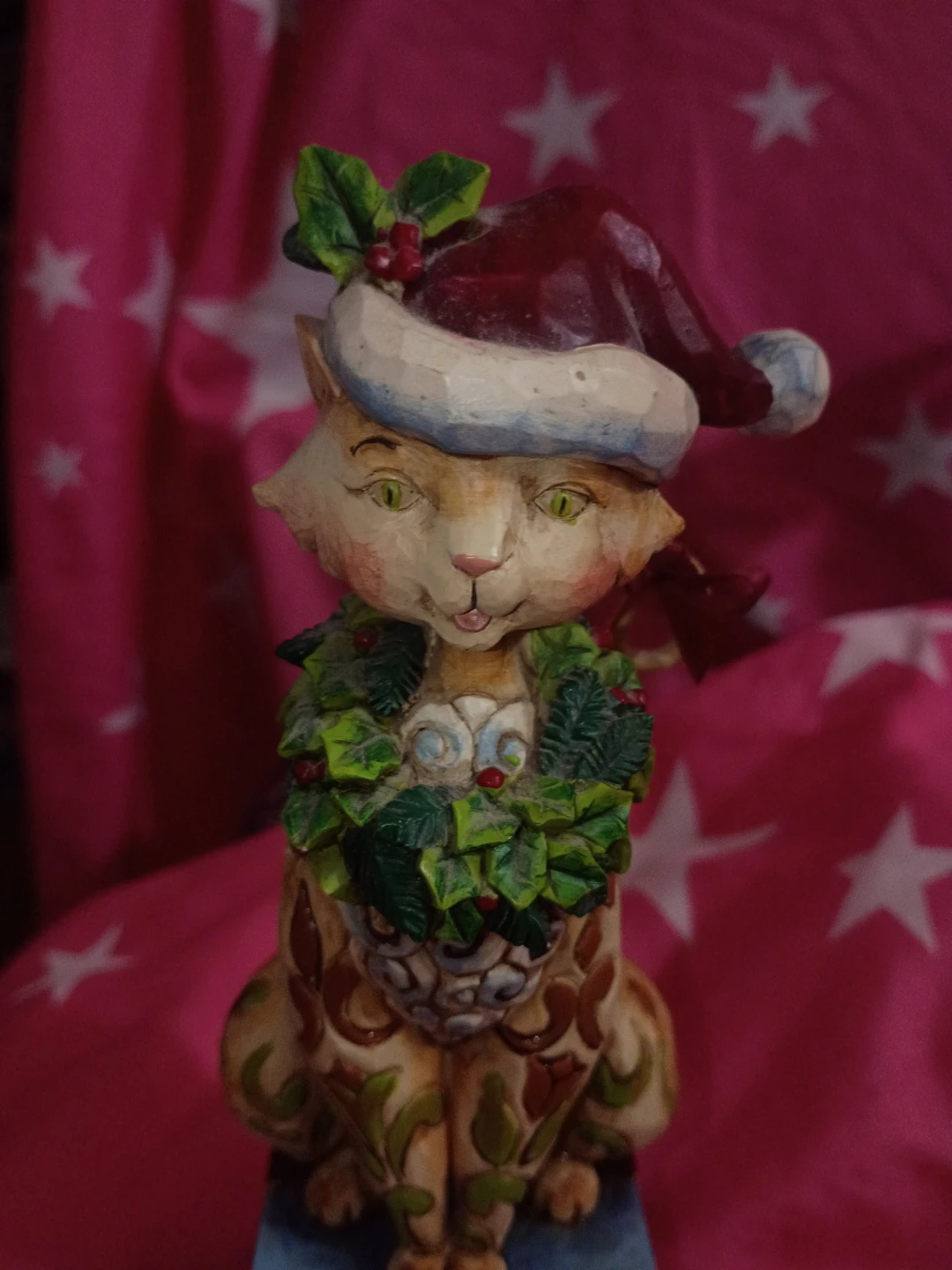 Jim Shore Heartwood Creek Santa Claws Cat Figurine
