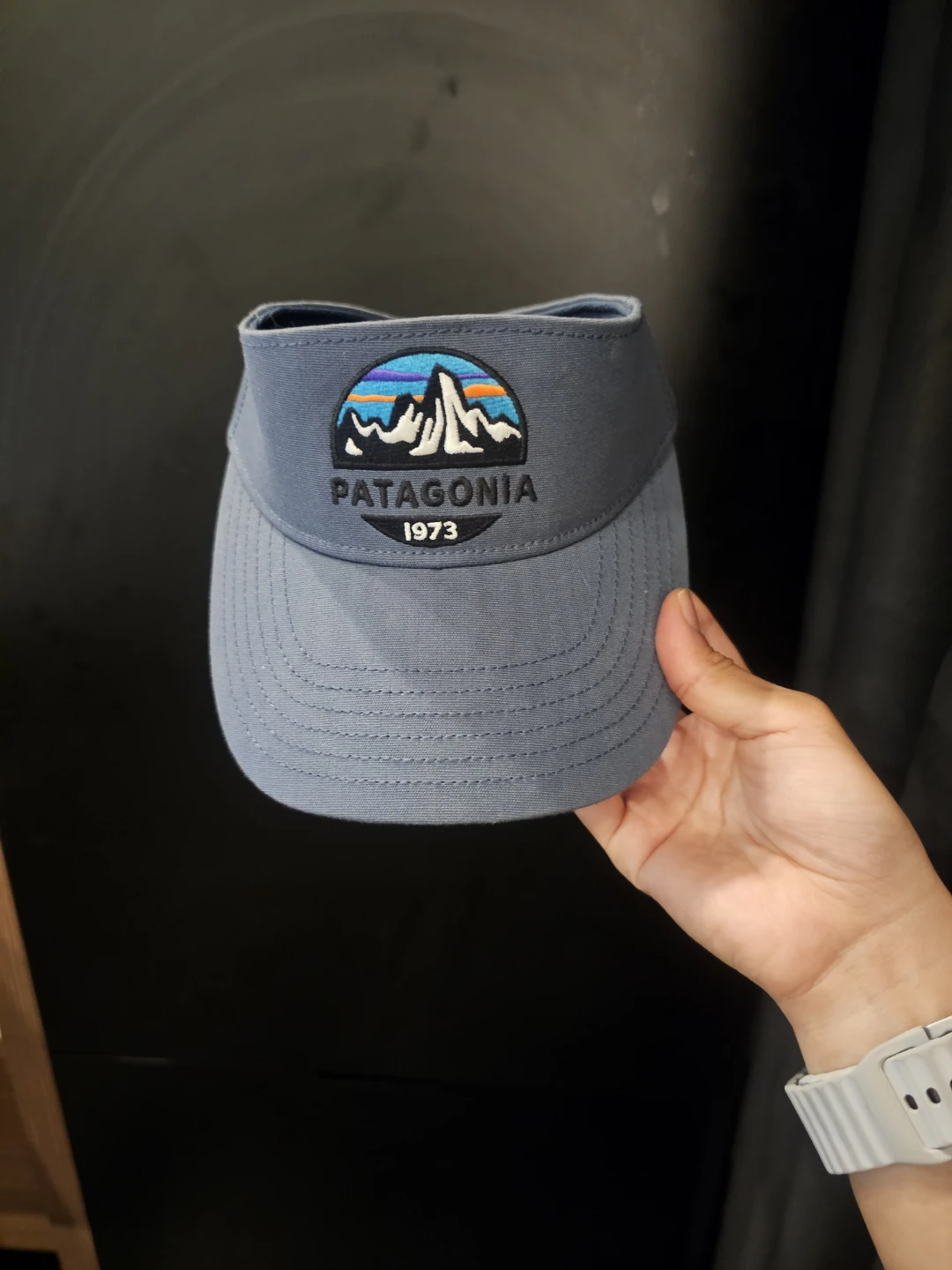 Patagonia P6 Logo Visor Dolomite Blue - photo 3