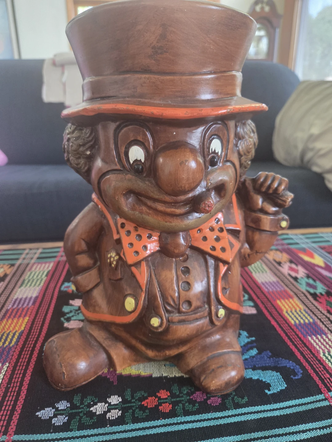 Vintage Treasure Craft Clown Cookie Jar
