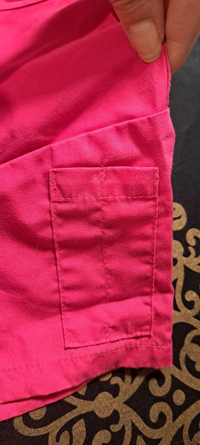 Fuchsia V-Neck Scrub Top XS - photo 4
