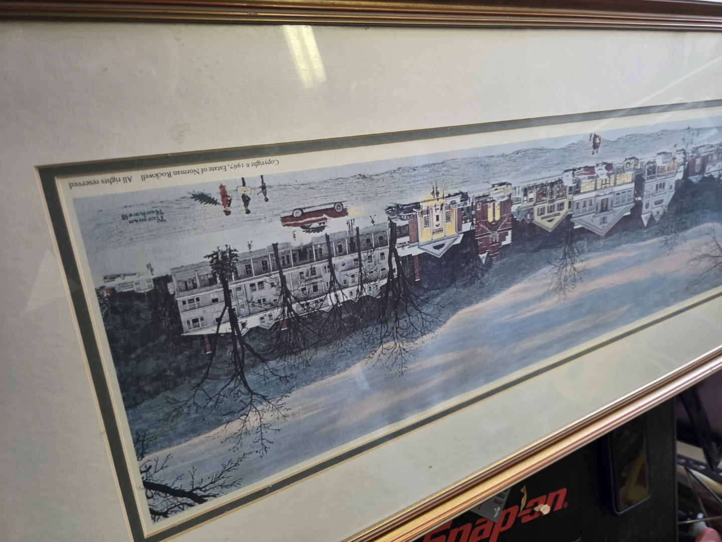 Norman Rockwell Framed Winter Village Print - photo 2