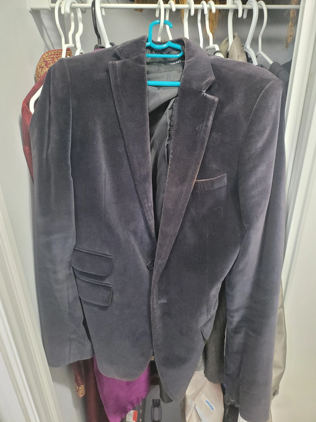 DKNY Jeans velvet blazer
