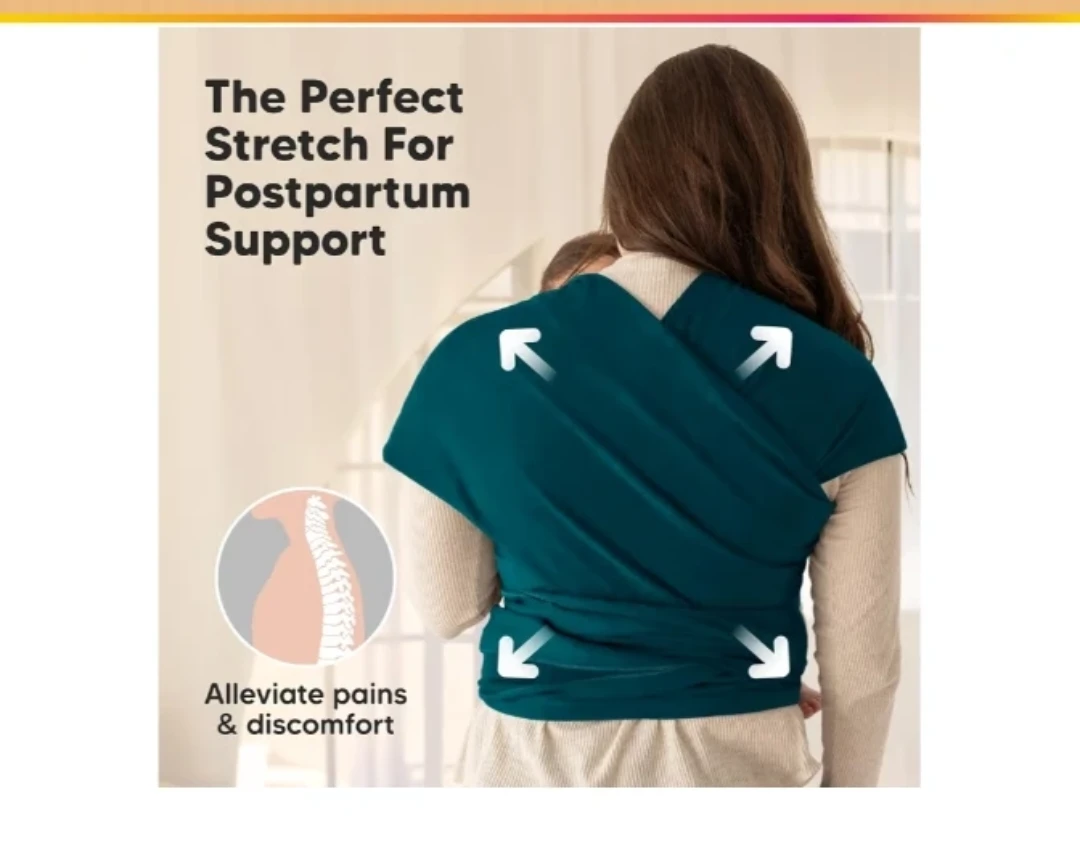 Peacock Green Baby Wrap Carrier - photo 2