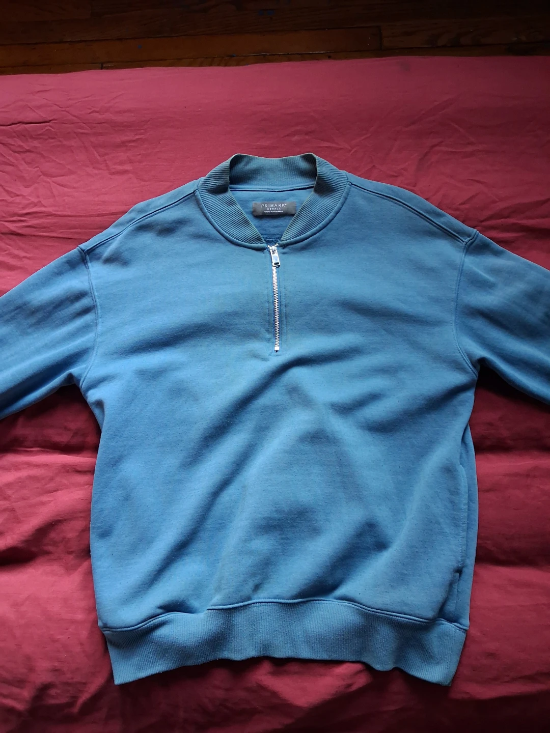 Primark blue half-zip sweatshirt XS
