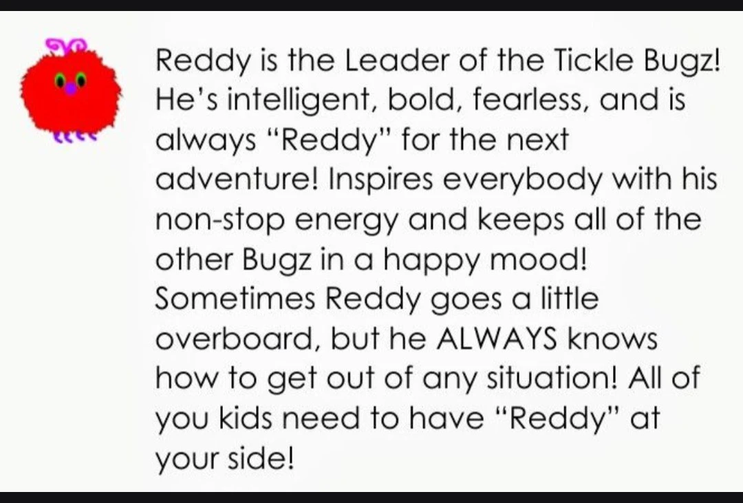 Tickle Bugz Pet Plush Toy Reddy 🏈 - photo 2