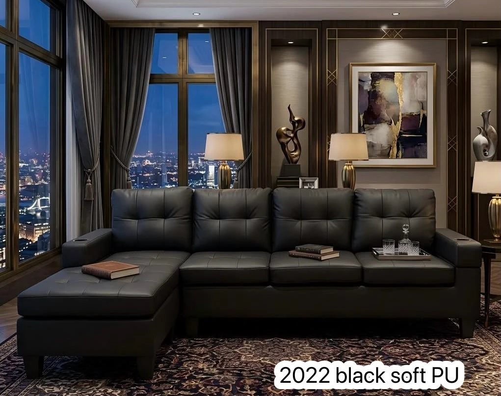 Modern Sectional Sofa with Cup Holders - photo 3