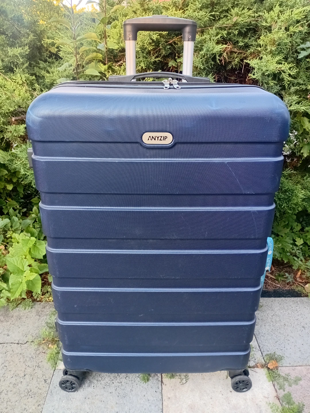 Anyzip Blue Hard-Shell Spinner Suitcase - photo 2