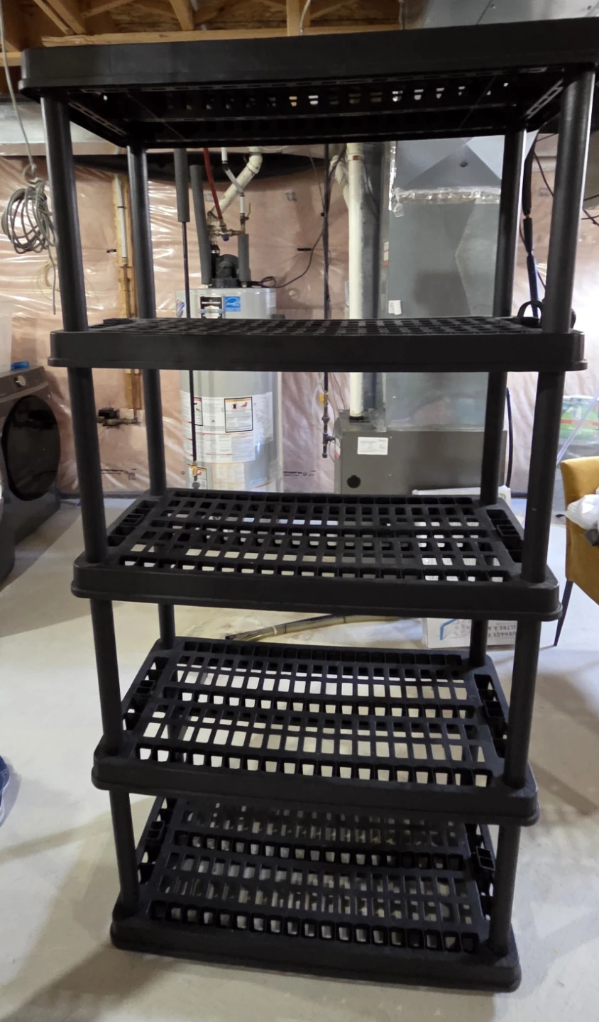 5 Tiers Plastic Shelf