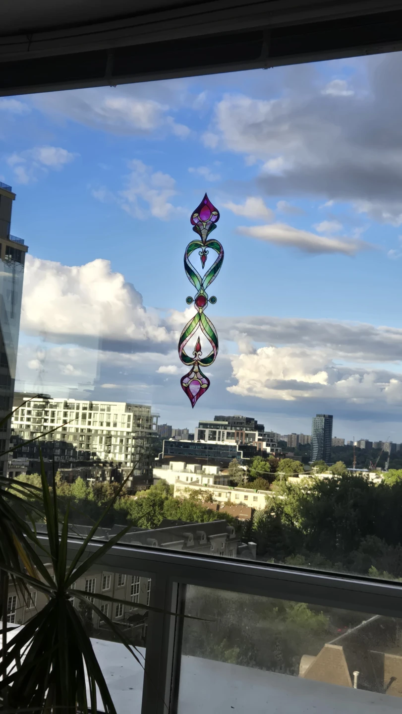 Stained Glass Style Window Decals - photo 2