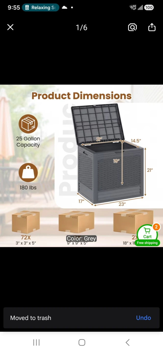 Storage bin for outside or inside. - photo 3