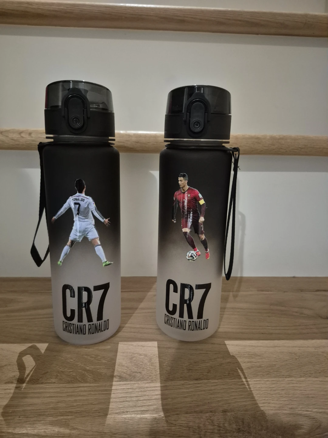 Two CR7 Cristiano Ronaldo Water Bottles