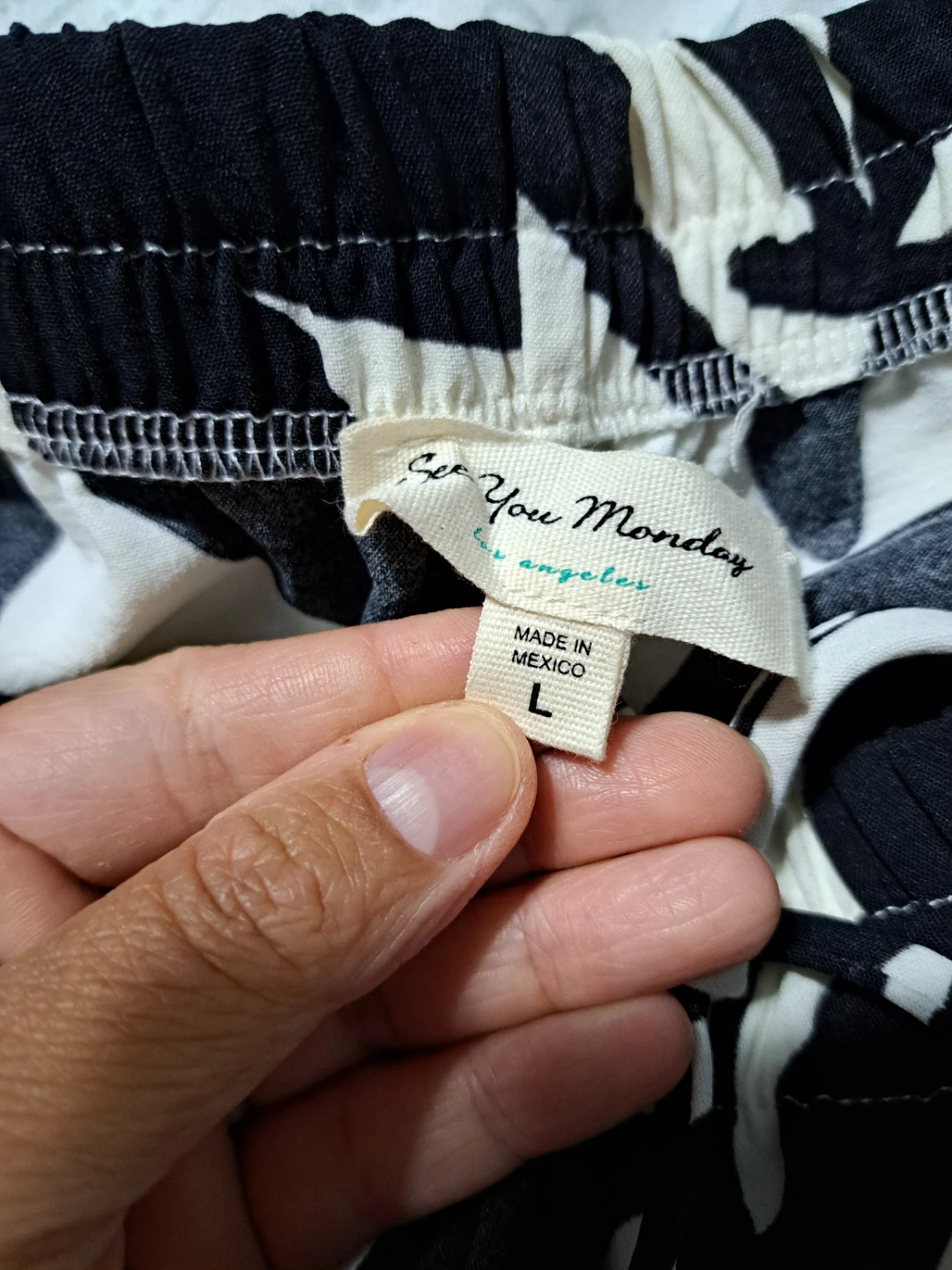 See You Monday Black and White Patterned Pants - photo 4