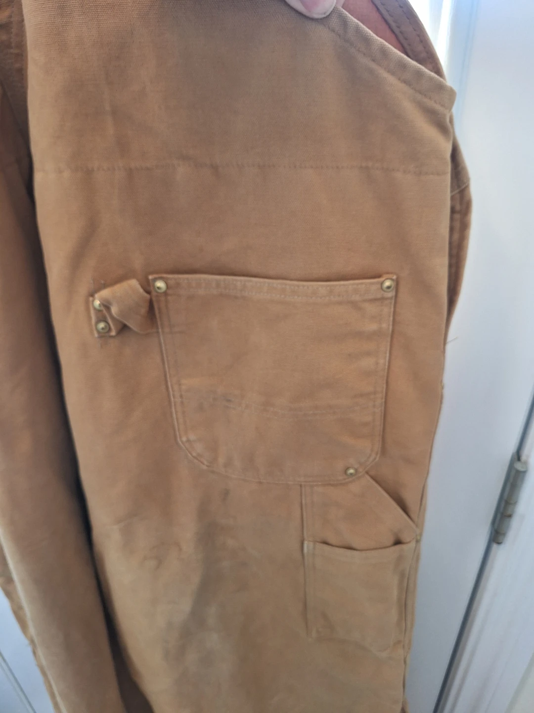 2X Carhartt Tan Bib Overalls - photo 4